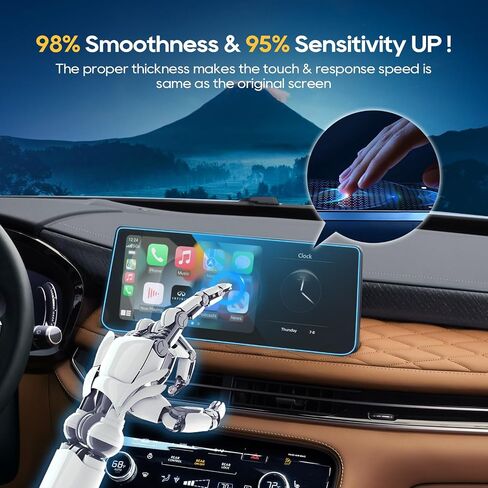 واقي شاشة زجاجي LFOTPP 1P 8 بوصة لهاتف I*nfiniti Q50 V37(2015-2023)/Q60 CV37(2016-2023)/QX50 P71A(2018-2023)/ QX55(2022-2023)/ I*nfiniti QX80(2019-) 2021) شاشة لمس مقاومة للخدش HD in Saudi Arabia