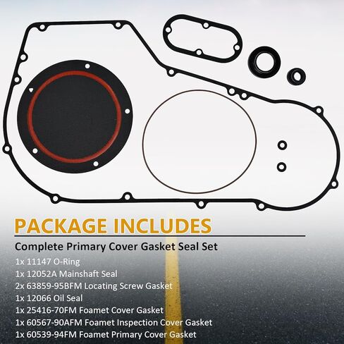 1999-2006 Softail Twin Cam & Dyna Cover Primary Cover Gasket Kit Seal Harley-Davidson 1999-2005 Dyna & 1999-2006 Twin Cam Softail Models in Kuwait