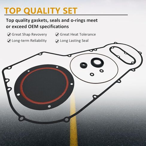 1999-2006 Softail Twin Cam & Dyna Cover Primary Cover Gasket Kit Seal Harley-Davidson 1999-2005 Dyna & 1999-2006 Twin Cam Softail Models in Kuwait