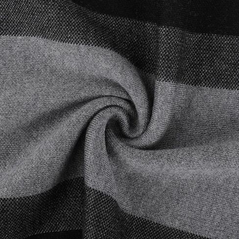 Merino Wool Scarf for Men, Winter Thick Warm Soft Scarves with Gift Box in Saudi Arabia