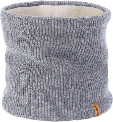 ACUSHLA Merino Wool Neck Gaiter for Men & Women - Fleece Lined Heavyweight Warm Knitted Scarf Neck Warmer Ski Face Mask in Kuwait