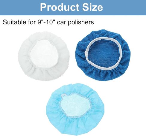 Harfington 40PCS Car Carner Bonnet Ponting Pad مجموعة من الألياف الدقيقة غير المنسوجة من الألياف الغطاء الصوفية الصوفية من 9 "-10" أغطية عازلة للسيارة بونيت in Saudi Arabia