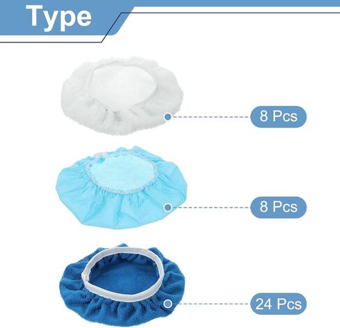 Harfington 40PCS Car Carner Bonnet Ponting Pad مجموعة من الألياف الدقيقة غير المنسوجة من الألياف الغطاء الصوفية الصوفية من 9 "-10" أغطية عازلة للسيارة بونيت in Saudi Arabia