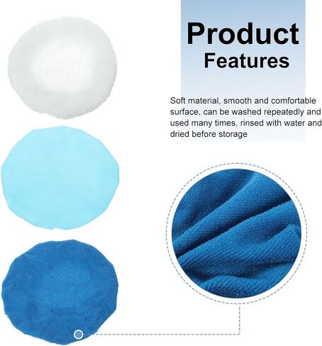 Harfington 40PCS Car Carner Bonnet Ponting Pad مجموعة من الألياف الدقيقة غير المنسوجة من الألياف الغطاء الصوفية الصوفية من 9 "-10" أغطية عازلة للسيارة بونيت in Saudi Arabia