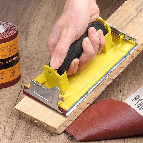 Shineboc Emery Cloth Roll 100 Grit Sandpaper 3.66 x 394 Inch Aluminum Oxide Abrasive Continuous Sandpaper Roll for Wood Furniture Metal Polished Glass Sanding Paper Sander Belts (100 Grit) in Kuwait