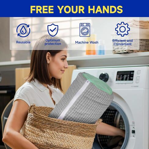 2 Packs Shoe Washing Machine Bag, Laundry Shoe Bag for Washer and Dryer, 360°All-Around Cleaning Sneakers, shoe bag Top Hidden Zipper，Reusable Sneaker Washing Machine Bag For All Shoe Types (Grey) in Saudi Arabia