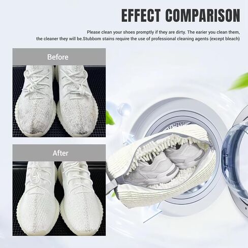 Set of 2 reusable shoe washing bags + 1 pair of adjustable shoe trees – for sneakers and delicates in Saudi Arabia