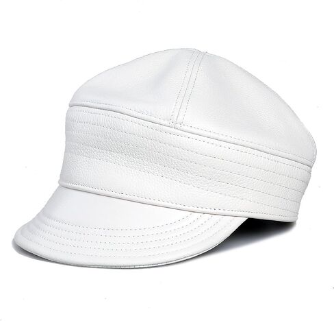 Women Beret Newsboy Hat French Genuine Leather Cap Classic Autumn Spring Winter in Kuwait