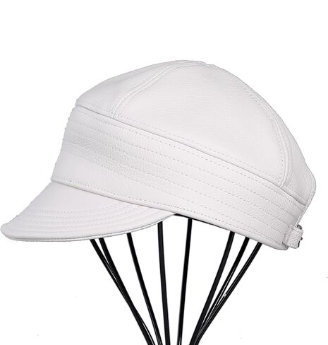 Women Beret Newsboy Hat French Genuine Leather Cap Classic Autumn Spring Winter in Kuwait