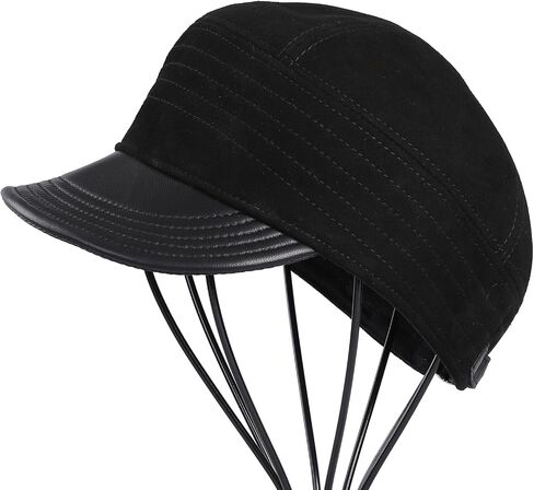 Women Beret Newsboy Hat French Genuine Leather Cap Classic Autumn Spring Winter in Kuwait