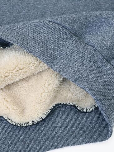Men's Big and Tall Sherpa Sweatshirts Fleece Pullover Plus Size Tops Crewneck Xl-9Xl Winter Jumper in Kuwait