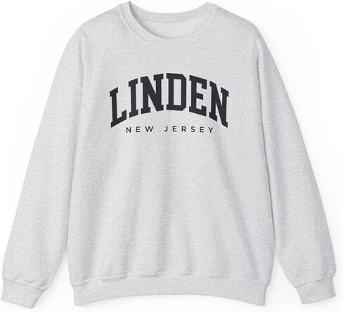 Linden New Jersey Adult Unisex Crewneck Sweatshirt in Saudi Arabia