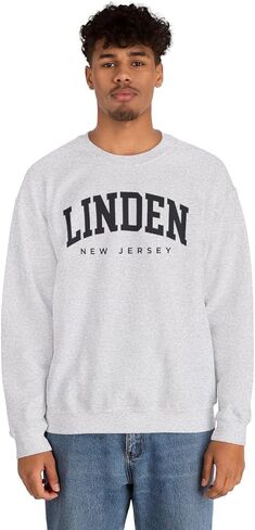 Linden New Jersey Adult Unisex Crewneck Sweatshirt in Saudi Arabia