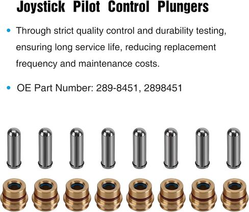 8pcs صمام تجريبي صمام idestick تحكم الصمام التجريبي تحكم في استبدال 289-8451 متوافق مع كاتربيلار 226B 232B 247 248B 267 2 287B تحكم تحكم الطيار in Saudi Arabia