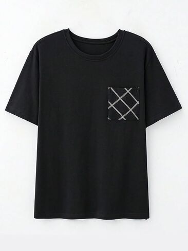 Verdusa Men's Plus Size 2 قطعة منقوشة Pajama Set PJ Sets T Hirts Lounge مع شورتات قصيرة in Saudi Arabia