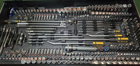 أداة Toolbox - منظمو المقبس 1/4 "| يتضمن 12 منظمي المقبس المعياري و 6 فواصل | أداة بسيطة وفعالة لسيقان حجم منظمة المقبس غير مدرجة 1 حزمة in Saudi Arabia