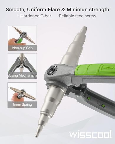 Swaging Tool Pipe Tube Expander Hand Expanding Tool Refrigeration Tube Expander for Copper 1/4" 5/16" 3/8" 1/2" 5/8" 3/4" 7/8" in Saudi Arabia