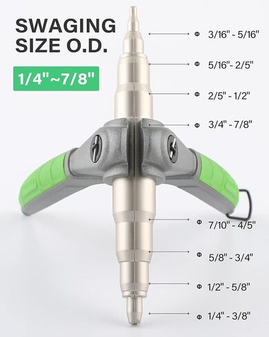 Swaging Tool Pipe Tube Expander Hand Expanding Tool Refrigeration Tube Expander for Copper 1/4" 5/16" 3/8" 1/2" 5/8" 3/4" 7/8" in Saudi Arabia