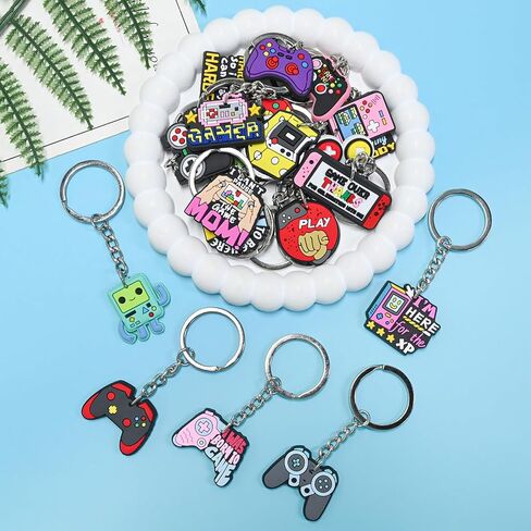 30PCS Cute Frog Keychains Bulk ، DIY عبارة سحر مفاتيح DIY ، سحر حقيبة الظهر للفتيات ، تشمل سلاسل المفاتيح على ظهره العديد in Kuwait