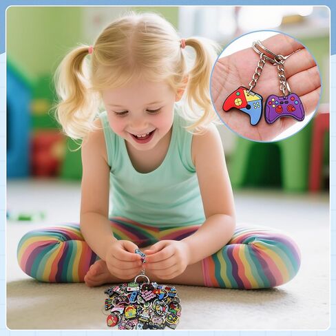 30PCS Cute Frog Keychains Bulk ، DIY عبارة سحر مفاتيح DIY ، سحر حقيبة الظهر للفتيات ، تشمل سلاسل المفاتيح على ظهره العديد in Kuwait