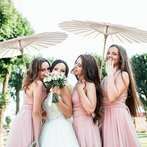 8 Pcs 23.6 Inch White Paper Umbrellas, Chinese Japanese Decorative Parasol Umbrella DIY Painting Oiled Paper Umbrellas Bulk for Wedding Bridal Party Decor and Photography Prop in Saudi Arabia
