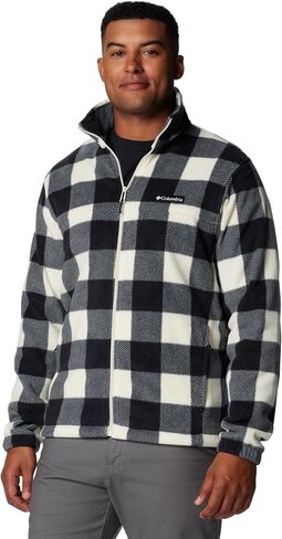 Columbia Men's Steens Mountain Printed Jacket, Mountain Red Check Print, Large in Saudi Arabia