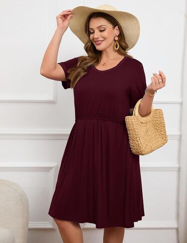 JollieLovin Women's Plus Size Maternity Dress Labor and Delivery Gown Summer Nursing Nightgowns Sleepwear(L-5XL) in Kuwait