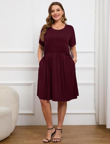 JollieLovin Women's Plus Size Maternity Dress Labor and Delivery Gown Summer Nursing Nightgowns Sleepwear(L-5XL) in Kuwait