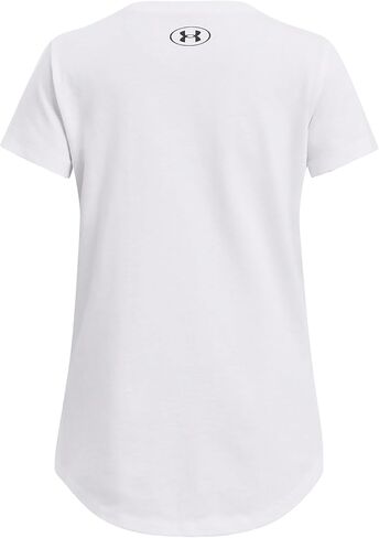 Under Armour Girl's Color-Block Big Logo Short Sleeve T-Shirt (Big Kids) in Saudi Arabia