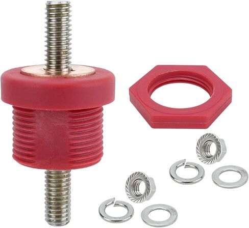 Battery Jump Post Kit, M10 250A Battery Terminals Relocation Kit Quick & Easy Charging Water Resistant Compatible with Can Am UTV ATV Car Trucks RV Tractor Boat (Stainless Steel Studs) in Saudi Arabia