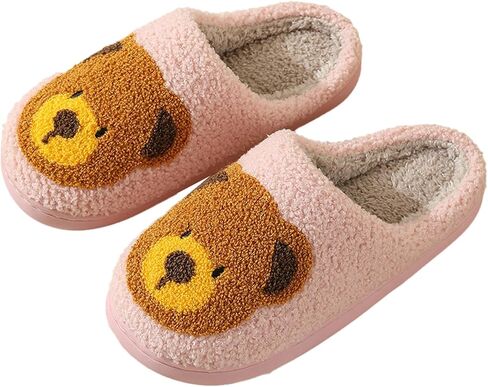 Bear Slippers Women Men Fuzzy Cute House Bedroom Shoe Fluffy Warm Fleece Home Slipper Non Slip Plush Wool Lined Memory Foam Winter Indoor in Kuwait