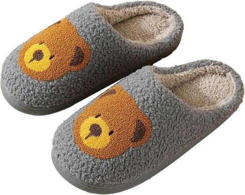 Bear Slippers Women Men Fuzzy Cute House Bedroom Shoe Fluffy Warm Fleece Home Slipper Non Slip Plush Wool Lined Memory Foam Winter Indoor in Kuwait
