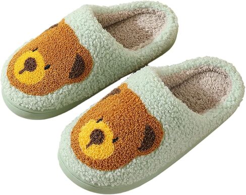 Bear Slippers Women Men Fuzzy Cute House Bedroom Shoe Fluffy Warm Fleece Home Slipper Non Slip Plush Wool Lined Memory Foam Winter Indoor in Kuwait