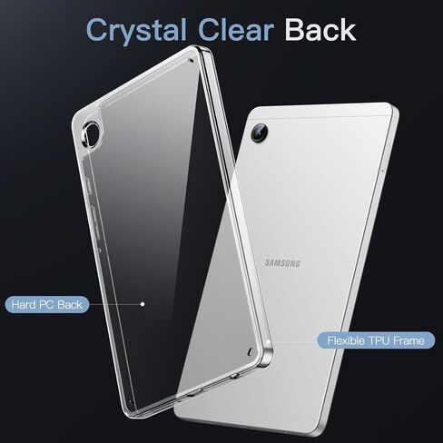 JETech Clear Case for Samsung Galaxy Tab A9 Plus / A9+ 11-Inch, Anti-Yellowing Transparent Shockproof Slim Tablet Cover with Hard PC Back and Soft TPU Bumper (Clear) in Saudi Arabia