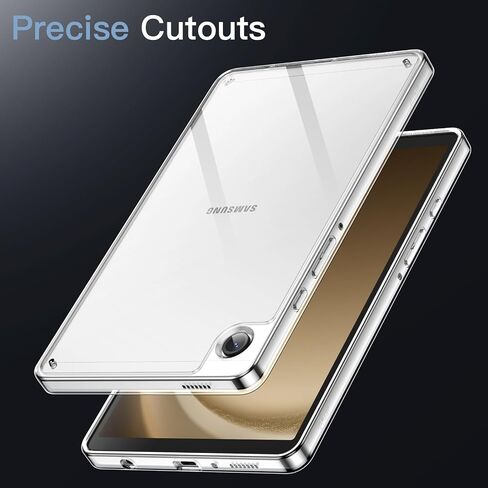 JETech Clear Case for Samsung Galaxy Tab A9 Plus / A9+ 11-Inch, Anti-Yellowing Transparent Shockproof Slim Tablet Cover with Hard PC Back and Soft TPU Bumper (Clear) in Saudi Arabia