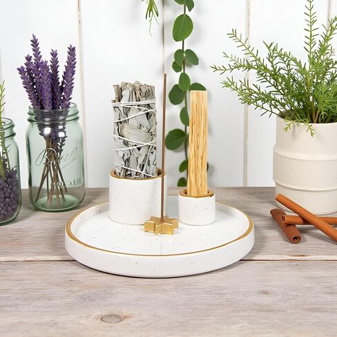 حامل بالو سانتو من السيراميك، حامل حكيم أزرق، حامل عصي بالو سانتو، حامل لطخة حكيم، وعاء لطخة حكيم، حامل حكيم للحرق، صائد الرماد لبالو سانتو، حامل البخور، مبخرة in Kuwait