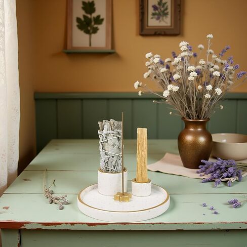 حامل بالو سانتو من السيراميك، حامل حكيم أزرق، حامل عصي بالو سانتو، حامل لطخة حكيم، وعاء لطخة حكيم، حامل حكيم للحرق، صائد الرماد لبالو سانتو، حامل البخور، مبخرة in Kuwait