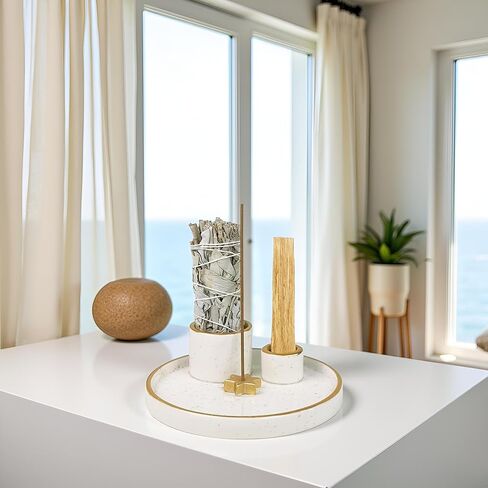 حامل بالو سانتو من السيراميك، حامل حكيم أزرق، حامل عصي بالو سانتو، حامل لطخة حكيم، وعاء لطخة حكيم، حامل حكيم للحرق، صائد الرماد لبالو سانتو، حامل البخور، مبخرة in Kuwait