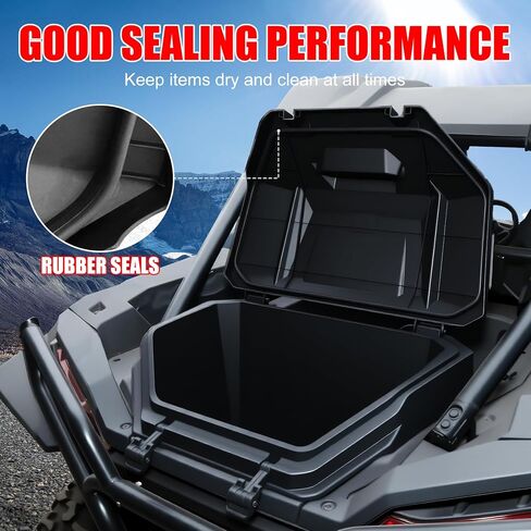 55QT UTV مربع البضائع الخلفية لـ Polaris RZR XP 1000 XP4 1000 2024 2025 الملحقات ، مزلاج أداة سرير خلفية خالية من الغبار الملي in Kuwait