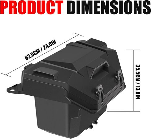 55QT UTV مربع البضائع الخلفية لـ Polaris RZR XP 1000 XP4 1000 2024 2025 الملحقات ، مزلاج أداة سرير خلفية خالية من الغبار الملي in Kuwait