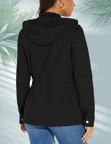 jtnfairy السترات غير الرسمية للنساء 2025 Long Sleeve Zipper Classic Outwear Bomber Coats Up مع جيوب in Kuwait