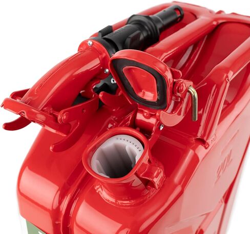 Wavian 5.3 غالون 20 لتر وقود الكربوهيدرات الأصيلة Jerry Can w/spout ، وافيان الولايات المتحدة الأمريكية Can Nato Jerry Can و Spout System - علب الغاز الأحمر ، الأحمر ، 5 جالون للبنزين ، حزمة 2 من 2 in Kuwait