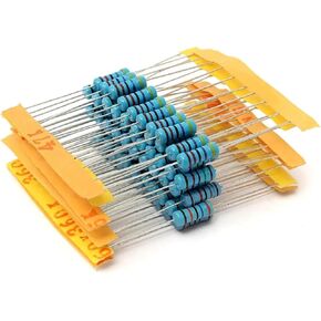 300pcs/150pcs 30 Value Metal Film Resistor Pack Set 1% dip resistors 0.5W 1W 2W 3W DIY Electronic kit (0.1 ohm ~750 ohm)(3W -150pcs) in Saudi Arabia