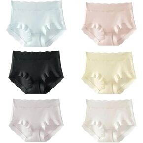6-Pack Women's Cotton Underwear,Ladies Panties Soft Full Coverage Briefs,Stretch Underpants Breathable Cotton Panties in Kuwait