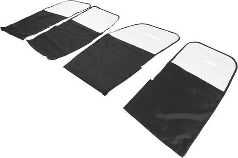 باب ناعم متوافق مع 2010-2014 Polaris Ranger XP800 Fullsize Crew Models بلاستيك الكابينة الكاملة سحاب سحاب أسود واضحة in Saudi Arabia
