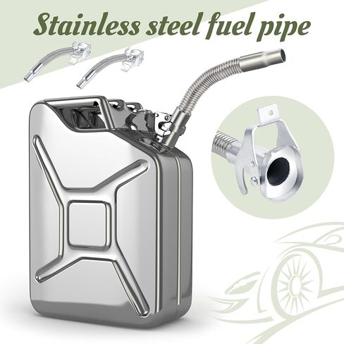 BBTO 1 PCS CAN JERRY CAN SPOUT STELL LONG SNOPE SPOUT بديل متوافق مع CAN WAVIAN JERRY CAN (الأخضر) in Kuwait