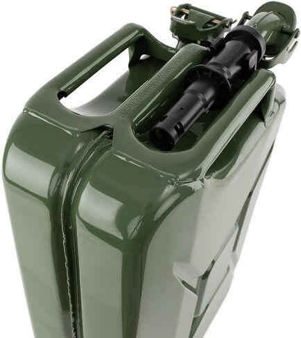 Wavian 5.3 غالون 20 لتر وقود الكربوهيدرات الأصيلة Jerry Can w/spout ، وافيان الولايات المتحدة الأمريكية Can Nato Jerry Can و Spout System - علب الغاز الأحمر ، الأحمر ، 5 جالون للبنزين ، حزمة 2 من 2 in Kuwait