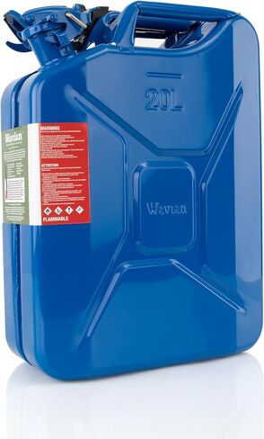 Wavian 5.3 غالون 20 لتر وقود الكربوهيدرات الأصيلة Jerry Can w/spout ، وافيان الولايات المتحدة الأمريكية Can Nato Jerry Can و Spout System - علب الغاز الأحمر ، الأحمر ، 5 جالون للبنزين ، حزمة 2 من 2 in Kuwait