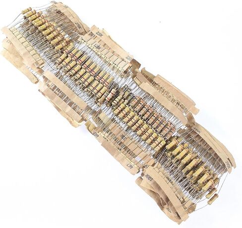 480pcs/set 1W Resistors Assortment Kit, 48 Values*10pcs 1K ohm~2M ohm 5% Carbon Film Resistor Set, DIY Electronic Components Kit in Saudi Arabia