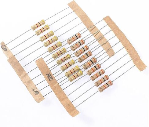 480pcs/set 1W Resistors Assortment Kit, 48 Values*10pcs 1K ohm~2M ohm 5% Carbon Film Resistor Set, DIY Electronic Components Kit in Saudi Arabia